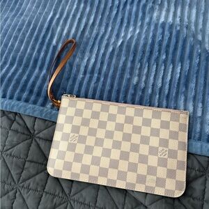 Louis Vuitton Checkered Wristlet Clutch